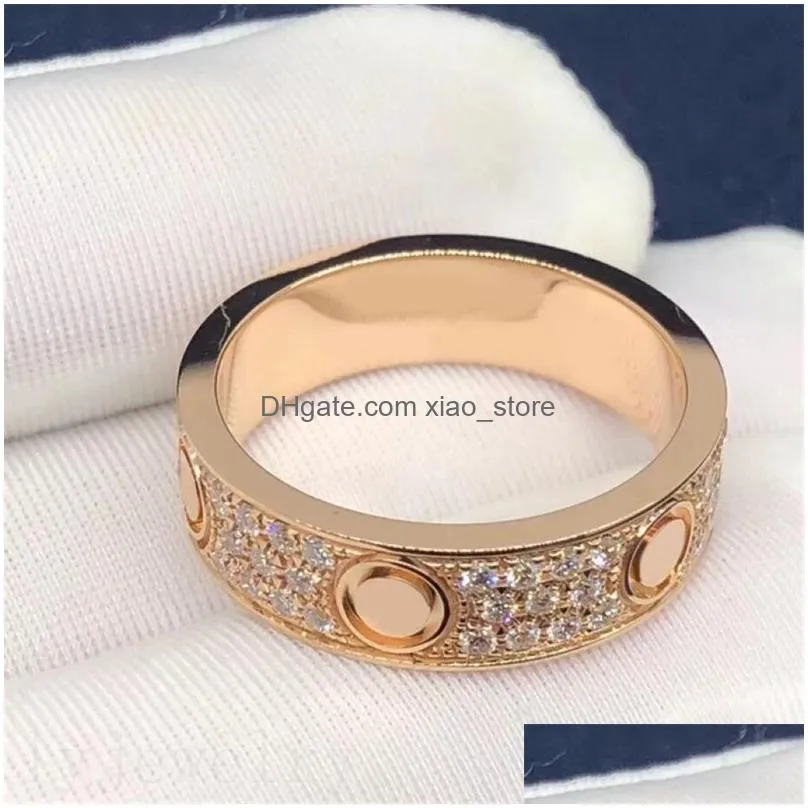 screw love rings for womens engagement wedding ring fashion plated silver gold anelli promise bague personality couple style luxury jewelry zb019