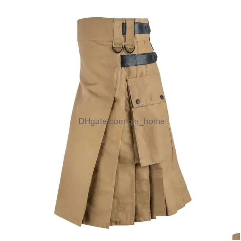 mens pants mens skirt vintage kilt scotland gothic punk fashion kendo pocket skirts ish clothing casual autumn streetwear 2029688870