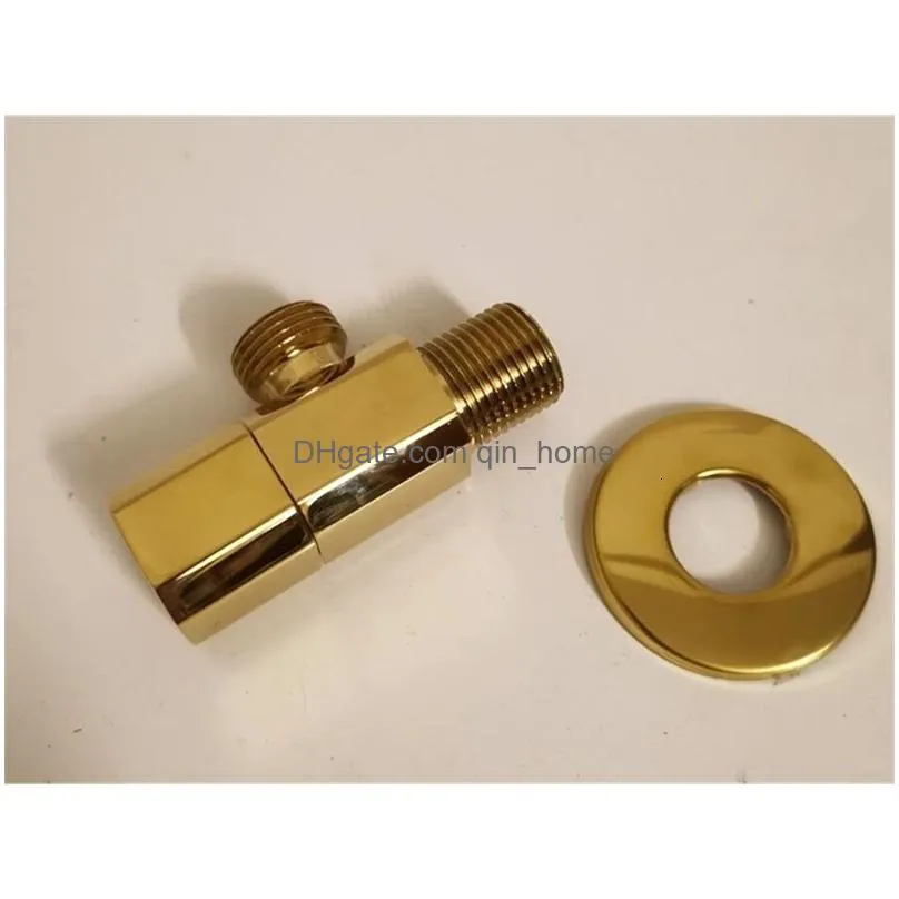 angle s gold angle copper gold plated triangle general bathroom water stop toilet ag8061 231205