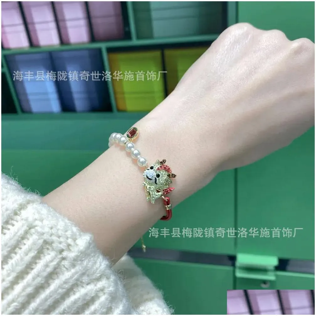 designer rovskis jewelry using crystal elements chinese zodiac dragon sweater chain dragon year gift shi jia 1 1 high edition