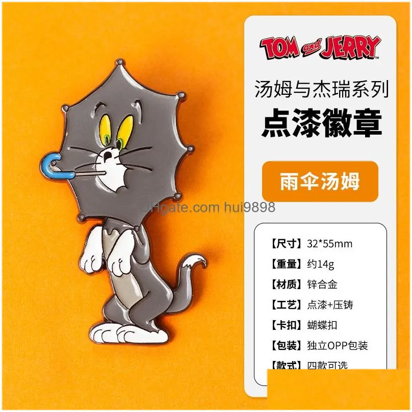 cats mouse badge cute anime movies games hard enamel pins collect cartoon brooch backpack hat bag collar lapel badges