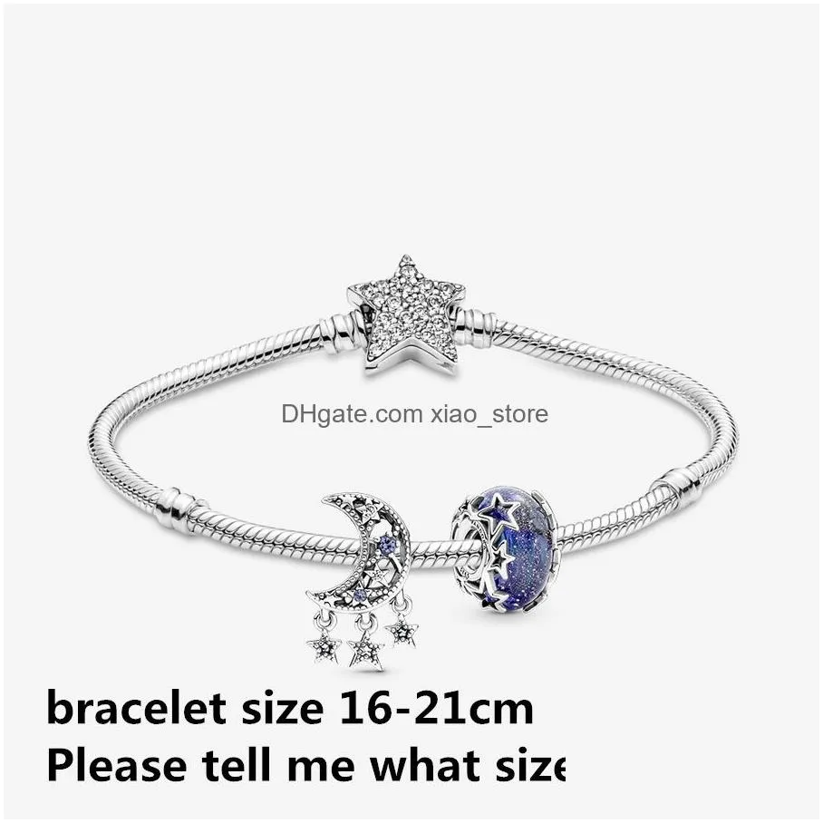 925 sterling silver charm bracelets for women fashion designer jewelry gift diy fit pandoras bracelet aladdins jasmins genies charm gift set with box