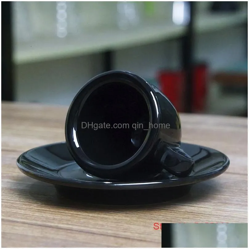 mugs nuova point professional competition level esp espresso s glass 9mm thick ceramics cafe mug coffee cup saucer sets 230829