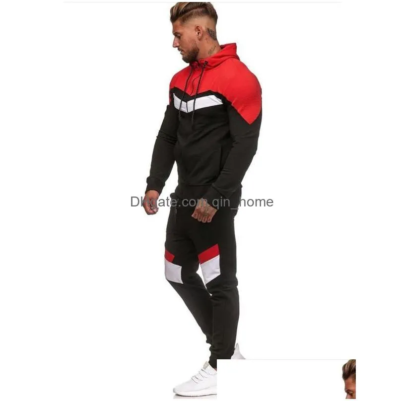 mens tracksuits tracksuit set 2021 autumn men fashion sweatshirt male jogger sportswear suit man hoodies pants zipper sports