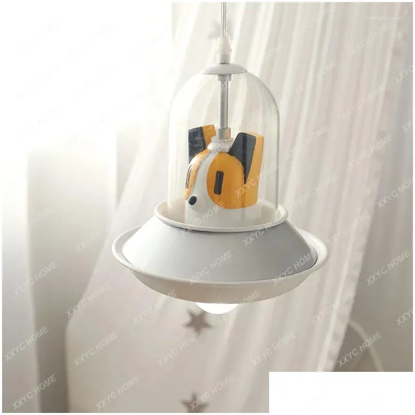 Pendant Lamps Cosmo Dog Nordic Bedroom Light Bedside Chandelier Creative Aisle Bar Counter Drop Delivery Dhau6