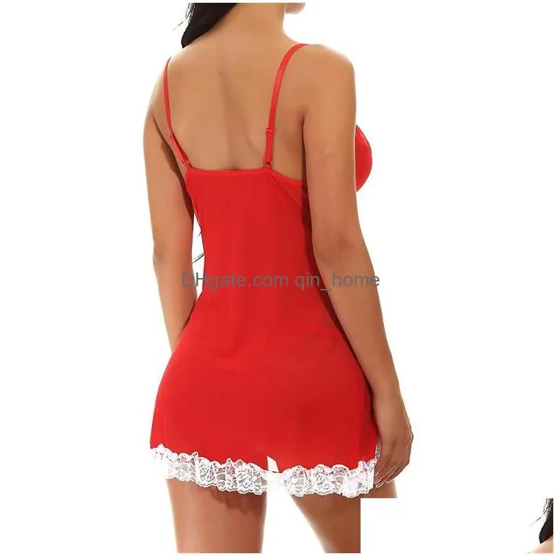 sexy underwear skirt womens panties top selling lace christmas women racy spice suit temptation sleepwear santa plus size s-4xl