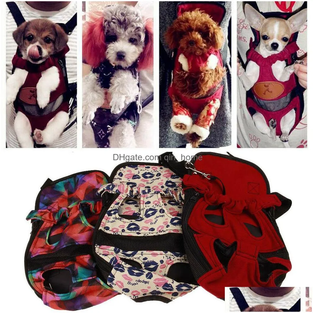  sells pet backpack shoulder bag dog cat puppy breathable carrier mesh comfort travel tote sling