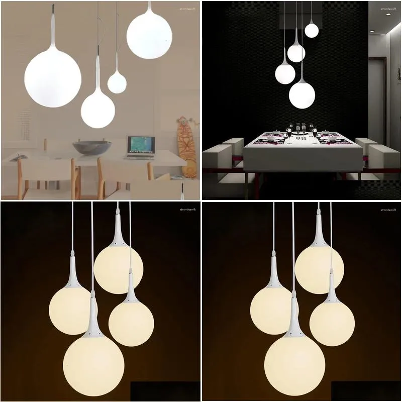 Pendant Lamps Coloured Lights Copper Christmas Balls Chandelier Spider Ceiling Decoration Luminaria De Mesa Dining Room Drop Delivery Dh19I