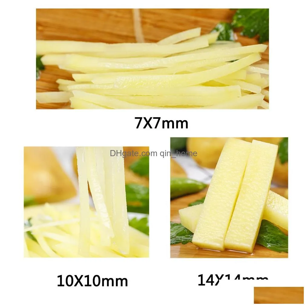fruit vegetable tools french fry cutter potato chips cutters 3 blades size blade cutting machine parts stainless steel 230901