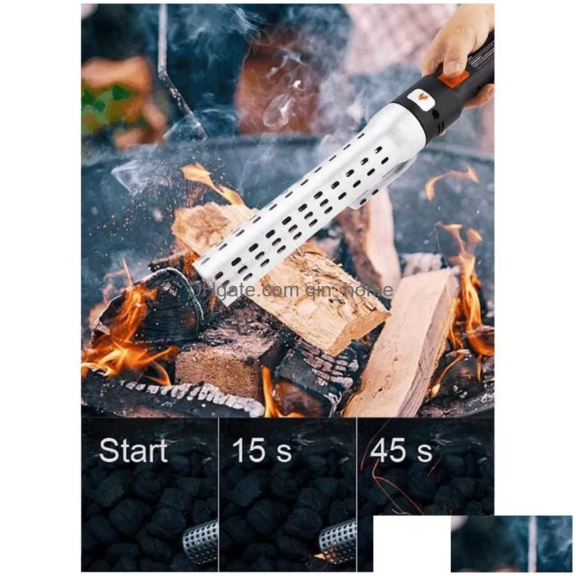 tools accessories eu/us/uk plug bbq starter charcoal lighter electric kamado barbecue tool for fireplace