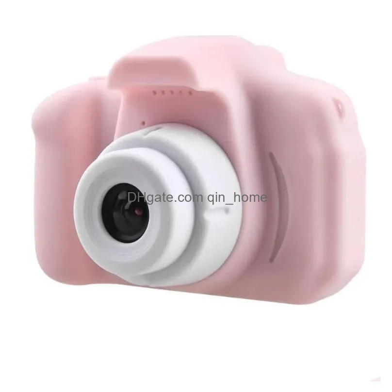 party favor kids camera children mini digital camera cute cartoon camera toys for birthday gift 2 inch screen cam take pictures