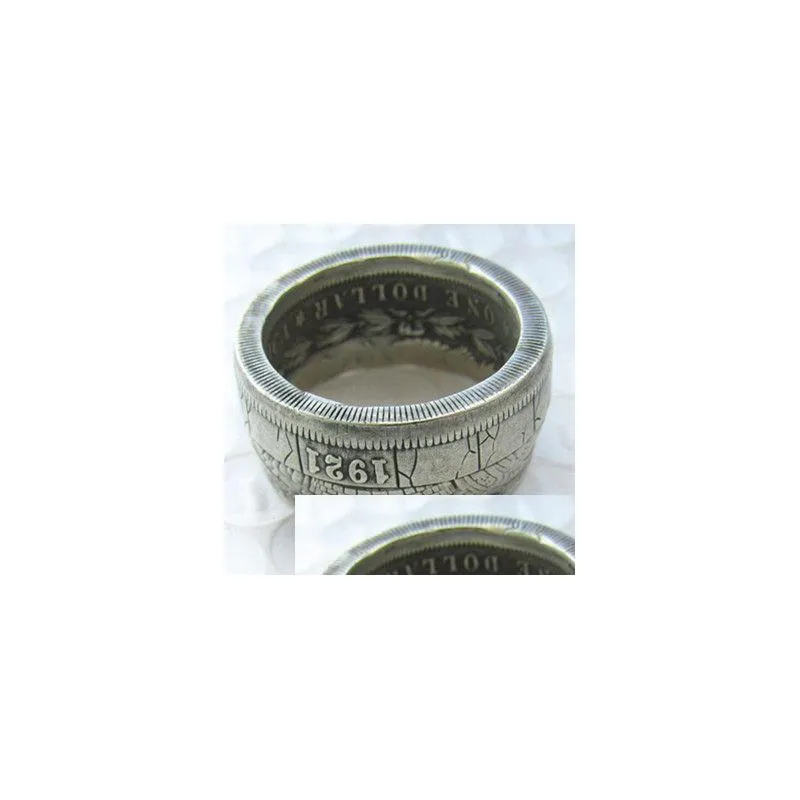 Arts And Crafts Hb11 Handmake Coin Ring By Hobo Morgan Dollars Selling For Men Or Women Jewelry Us Size8-16 Drop Delivery Home Garden Dhpeo