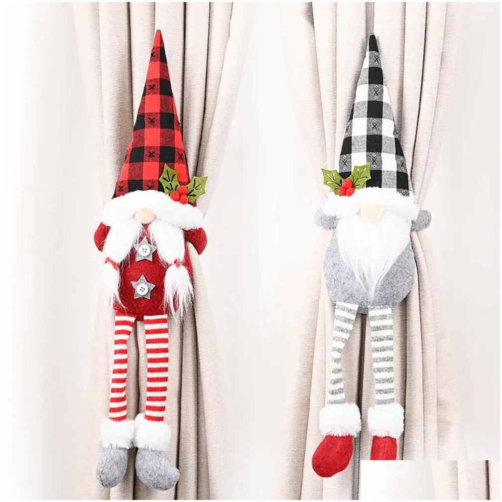 Christmas Decorations 15 Style Christmas Curtain Buckle Santa Snowman S Holdback Fastener Clamp Decorations Drop Delivery Home Garden Dh4Q7