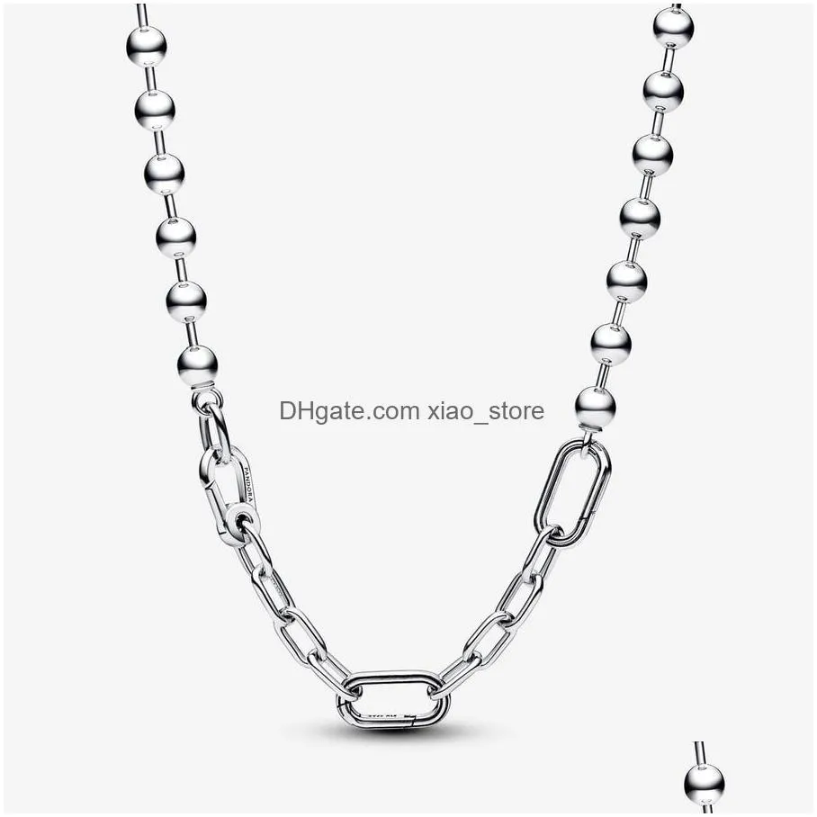 2023 designer bracelets for women styling double link charms pearl sun pendant bracelet diy fit pandoras me bead chain necklace jewelry christmas luxury