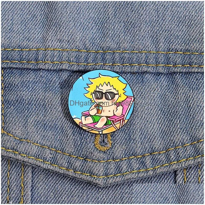 south park characters brooch cute anime movies games hard enamel pins collect cartoon brooch backpack hat bag collar lapel badges