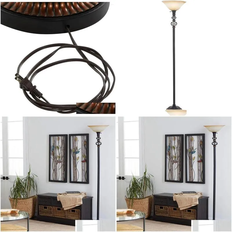 Floor Lamps Lamp Torchiere 15 X 70 Black Room Decoration Aesthetic House Decor Night Stand Led Lig Drop Delivery Dhipc