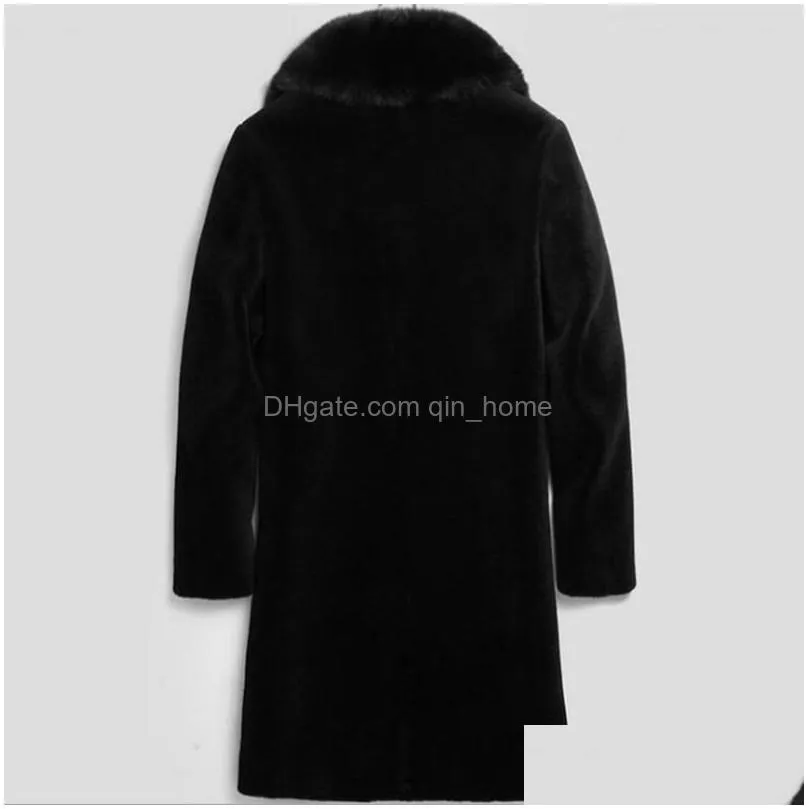 mens wool blends 2021 winter mens designer jackets hombres warm windbreaker long outerwears coats black thicken coat m-6xl