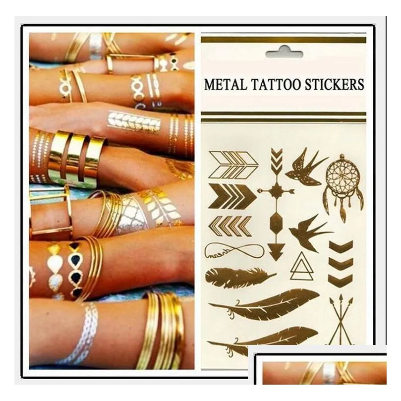 500 styles body art chain gold tattoo temporary tattoo tatoo flash tats tattoo metallic tattoo jewelry transfer tattoos temporary