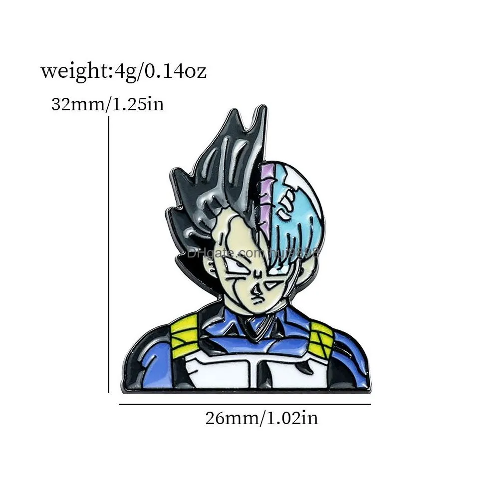 boy dragon characters brooch 16colors cute anime movies games hard enamel pins collect cartoon brooch backpack hat bag collar lapel