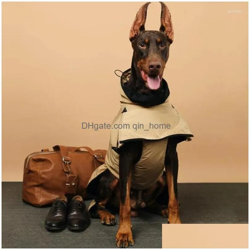 dog apparel autumn winter windproof pet jacket medium large clothes doberman malinois weimar dogs accessories ropa para perros