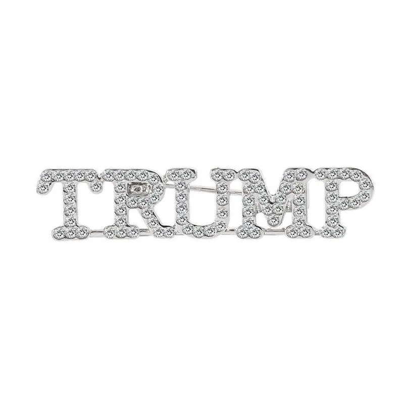 Arts And Crafts Trump 2024 Brooch Diy Diamond Badge Crafts Drop Delivery Home Garden Arts, Crafts Gifts Dhwhi