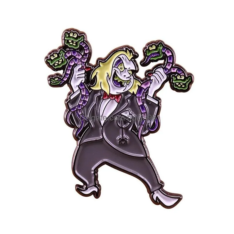 20colors halloween beetlejuice badge cute anime movies games hard enamel pins collect cartoon brooch backpack hat bag collar lapel