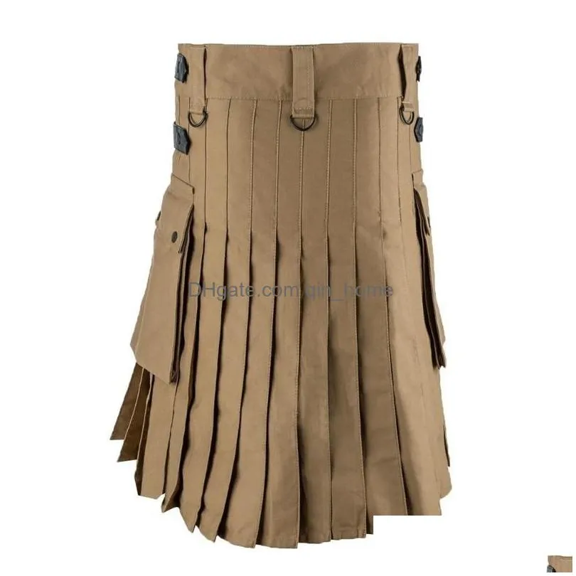mens pants mens skirt vintage kilt scotland gothic punk fashion kendo pocket skirts ish clothing casual autumn streetwear 2029688870