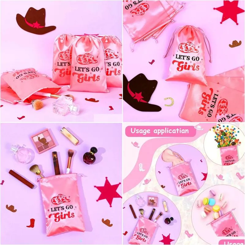 Other Event & Party Supplies 12 Pack Lets Go Girls Hangover Kit Party Favor Gift Bags Pink Cowgirl Decoration Bachelorette Bride Hen S Dhmgc