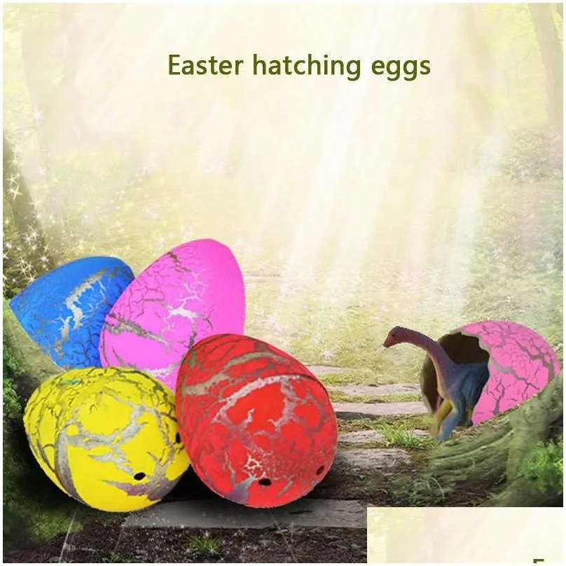 Other Festive & Party Supplies 60Pcs Festives Inflatable Magic Hatching Dinosaur Egg Add Water Growing Dino Eggs Child Kid Educational Dhavu