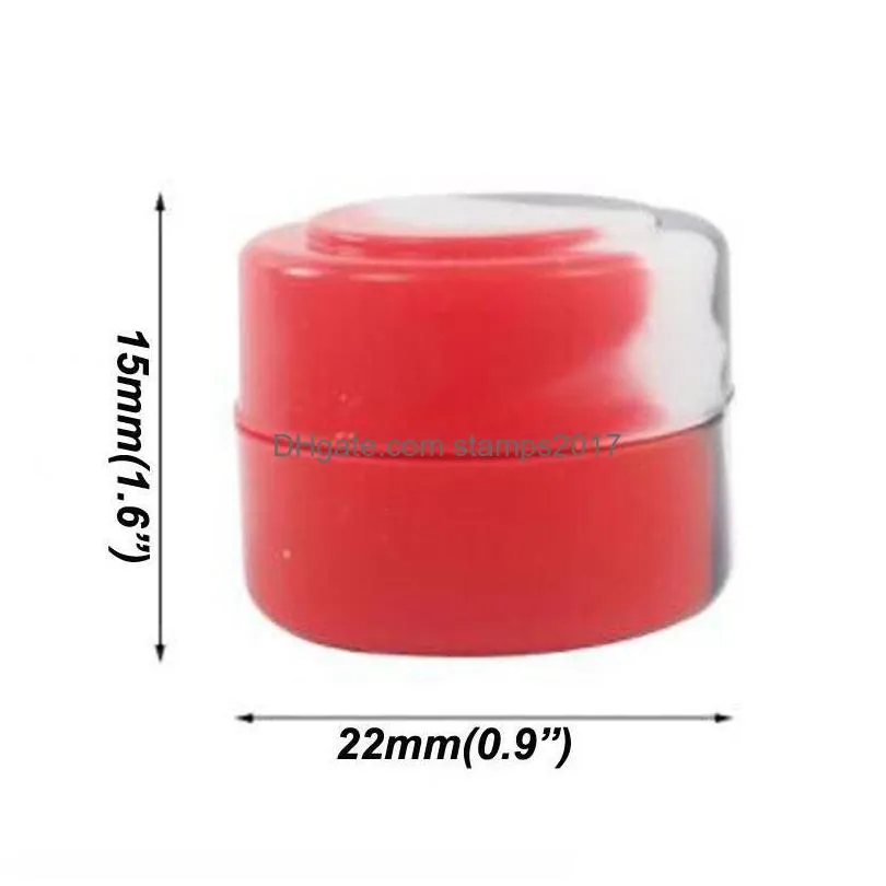 2ml round smoke oil boxes cream display silicone container jars dabs wax containers dry herb fda box