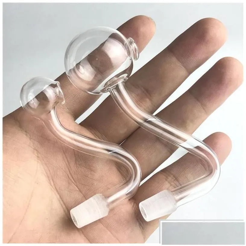 Smoking Pipes Xxl 30Mm Big Bowl Glass Oil Burner Pipe With Hookahs 10Mm Male Thin Pyrex Water For Rigs Bongs Drop Delivery Home Garden