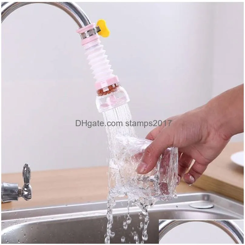 3 colors kitchen universal joint faucet splash-proof shower telescopic extension water filter tap water saver dhs 