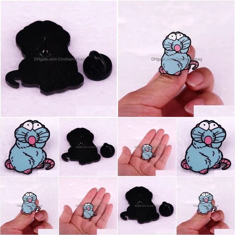 Shoe Parts & Accessories Pet Mouse Brooch Cute Movies Games Hard Enamel Pins Collect Metal Cartoon Backpack Hat Bag Collar Lapel Badge Dhax1