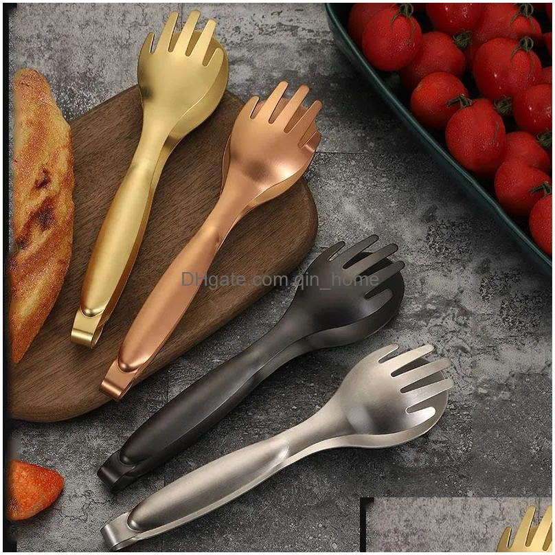 kitchen tools multifunctional stainless steel food clip home steak food bread bbq meat clips restaurant buffet baking tool lt0146