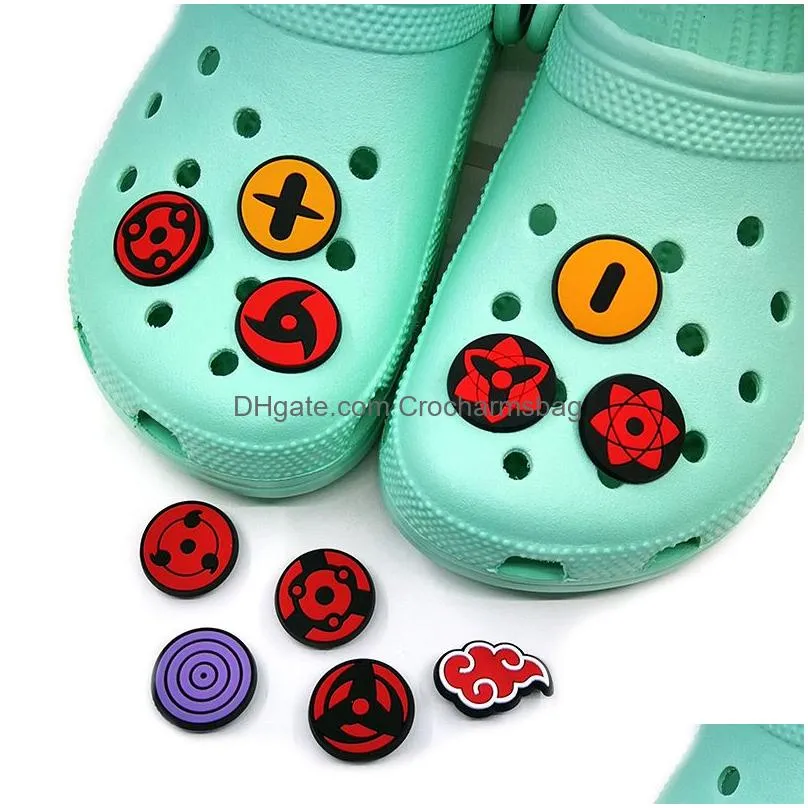 Shoe Parts & Accessories Logo Clog Charms Fashion Love Shoe Accessories For Decorations Pvc Soft Shoes Charm Ornaments Buckles As Part Dhqz6