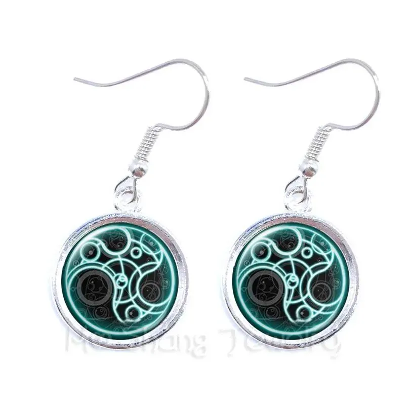 dangle earrings teen wolf pattern logo glass dome for women talisman and treatment of injury fit religion belief souvenir