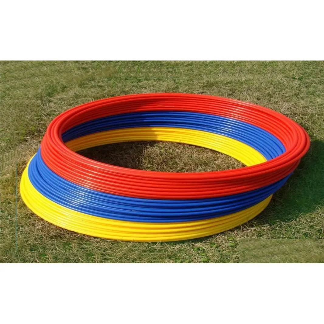 6 pcs set 40cm soccer speed agility rings abs sensitive football training equipment pace lap football soccer set accessories8901447
