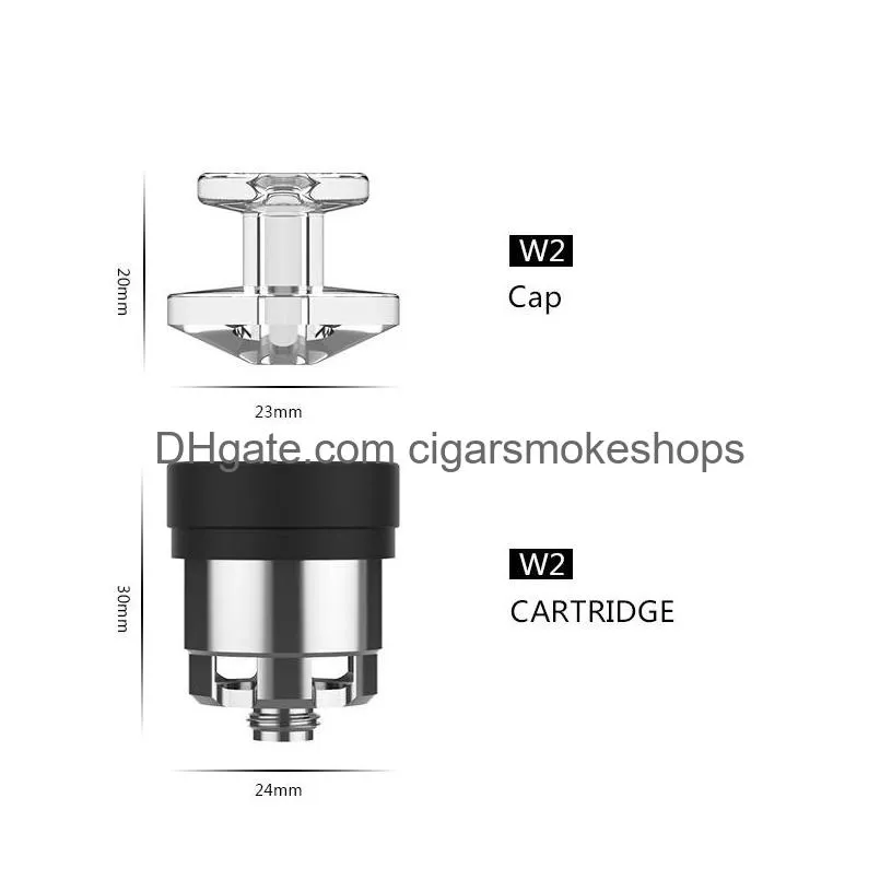 Dabcool W2 Atomizer Heating Cup Quartz For Puf Co Peak Ipx4 Waterproof Atomizers With Carb Cap Smoking Accessories Drop Delivery Dhqvf