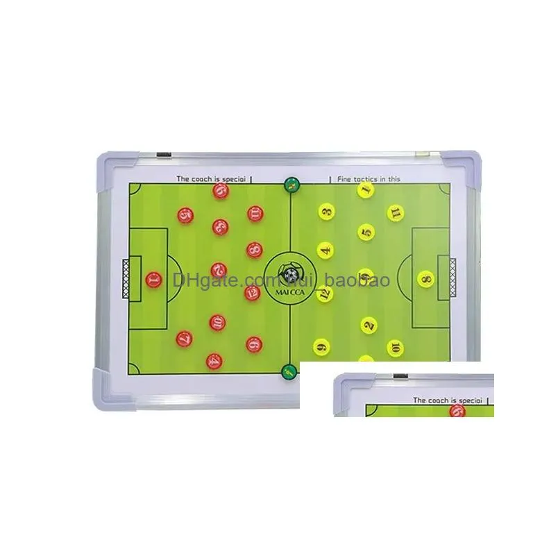 balls football tactic board soccer training match coaching clipboard aluminum alloy wear-resistant portable football tactical board