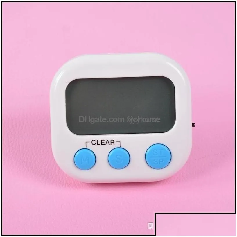 Kitchen Timers 7 Colors Digital Timer Mtifunction Count Down Up Electronic Egg Baking Led Display Timing Reminder Bh2161 Dro Drop Del Dhzl3
