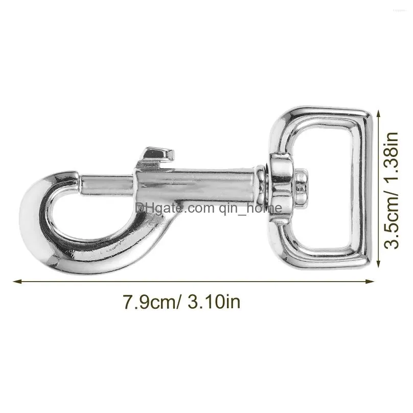 dog collars 2 pcs pet swivel snap hooks heavy duty webbing belt spring clasp for leash zinc alloy trigger