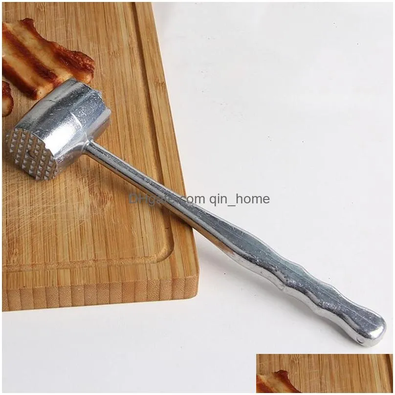 double side aluminum meat hammer kitchen cook tool accessories professional meat hammers tenderizer steak beef pork chicken hammers