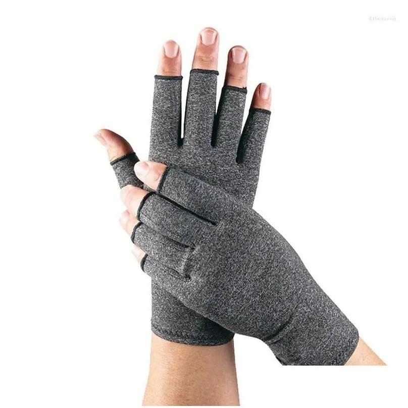 cycling gloves 1pair outdoor half finger compression joint care recover wrist support fitness women men wristband