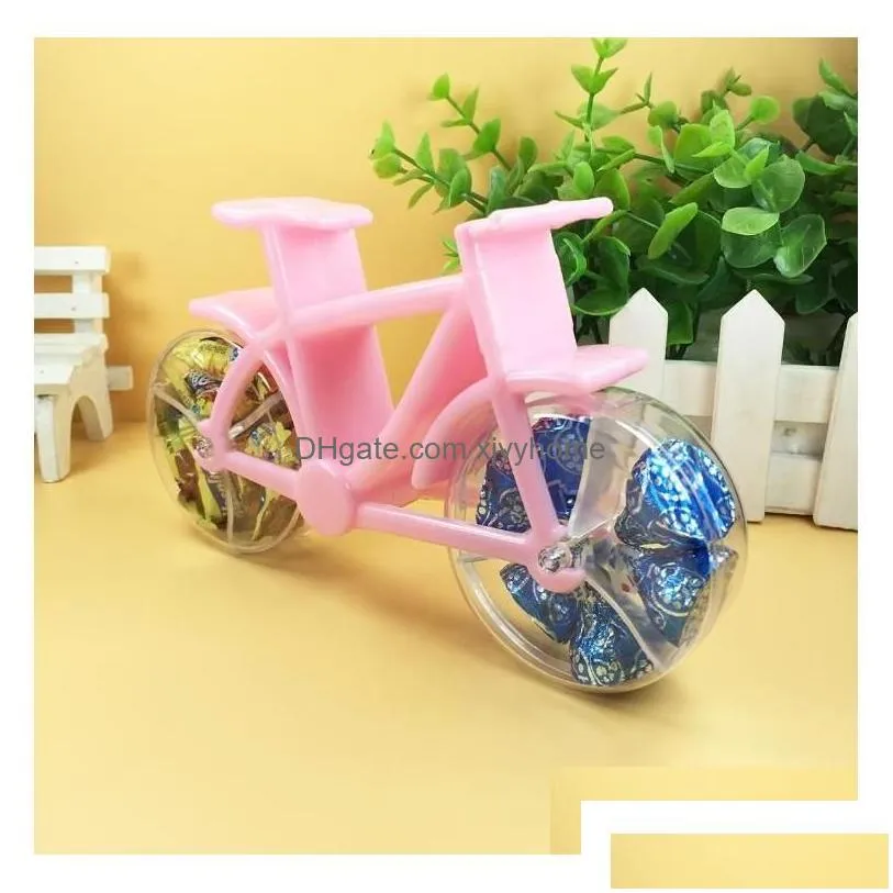 Other Event & Party Supplies Other Event Party Supplies 50Pcs Bike Shaped Plastic Candy Boxes Bicycle Choclate Box Case For Decoration Dht8X