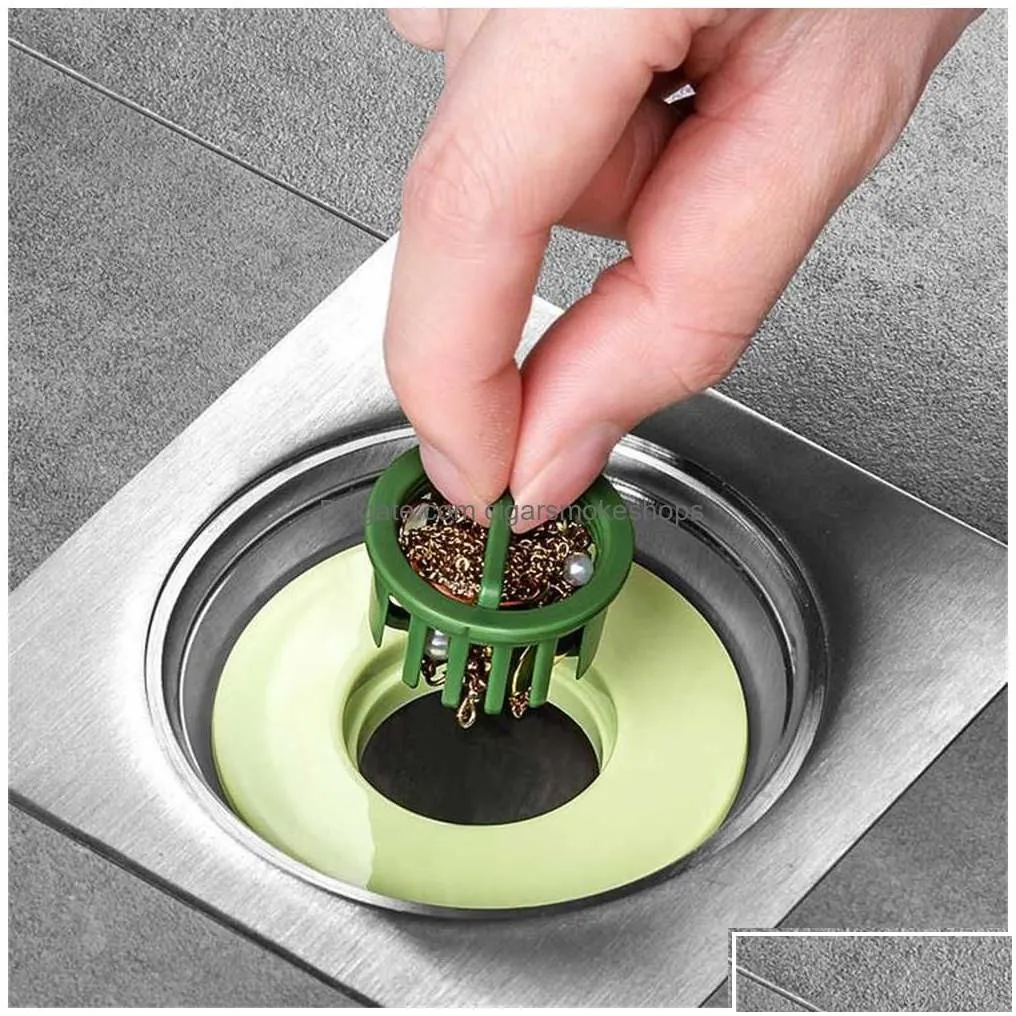 Drains Floor Drain Sewer Deodorant Sink Anti Odor Core Kitchen Water Filter Strainer Plug Trap Pest Prevention Drop Delivery Dh9E8