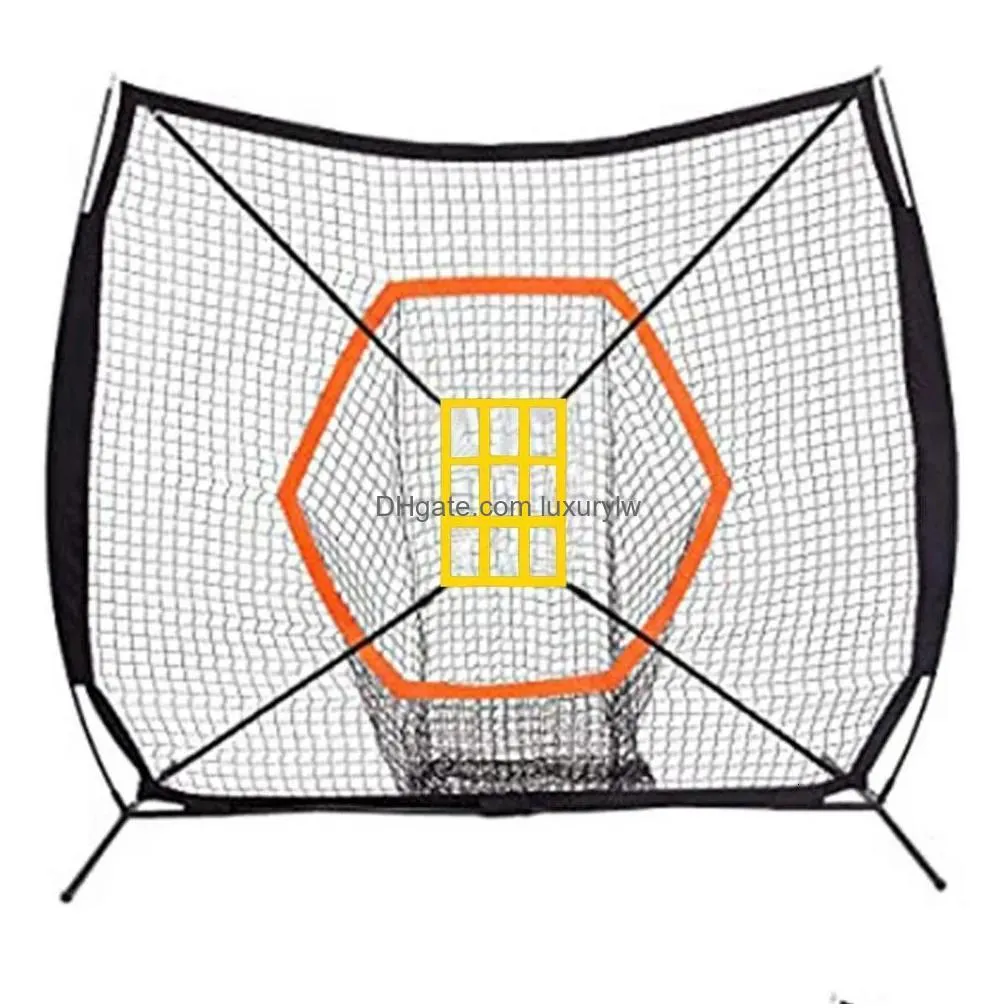 sports gloves practice net baseball softball hitting pitching net backstop screen equipment training aids baseball goods nylon 230421