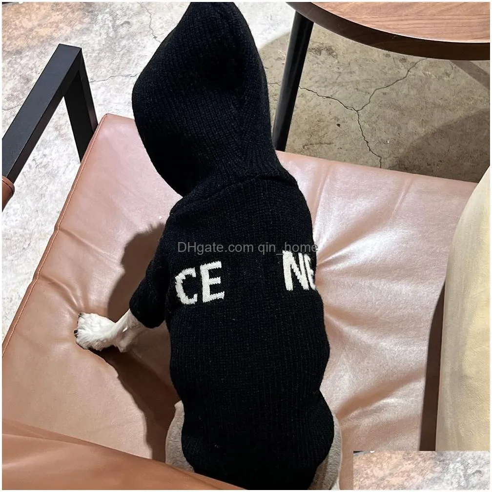 designer dog clothes autumn and winter pet grey knitting sweater chenery teddy fadou coat corgi cat clothes sweater