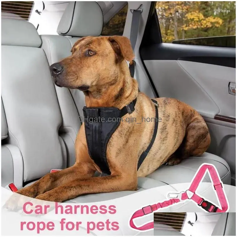 dog collars car harnesses pets seat safety belt portable cat strap for small and puppies