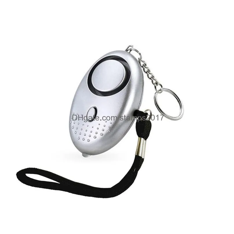 130 db safe sound personal alarm keychain with led lights home self defense electronic device for women girls