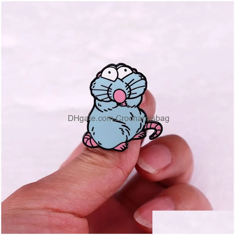 Shoe Parts & Accessories Pet Mouse Brooch Cute Movies Games Hard Enamel Pins Collect Metal Cartoon Backpack Hat Bag Collar Lapel Badge Dhax1